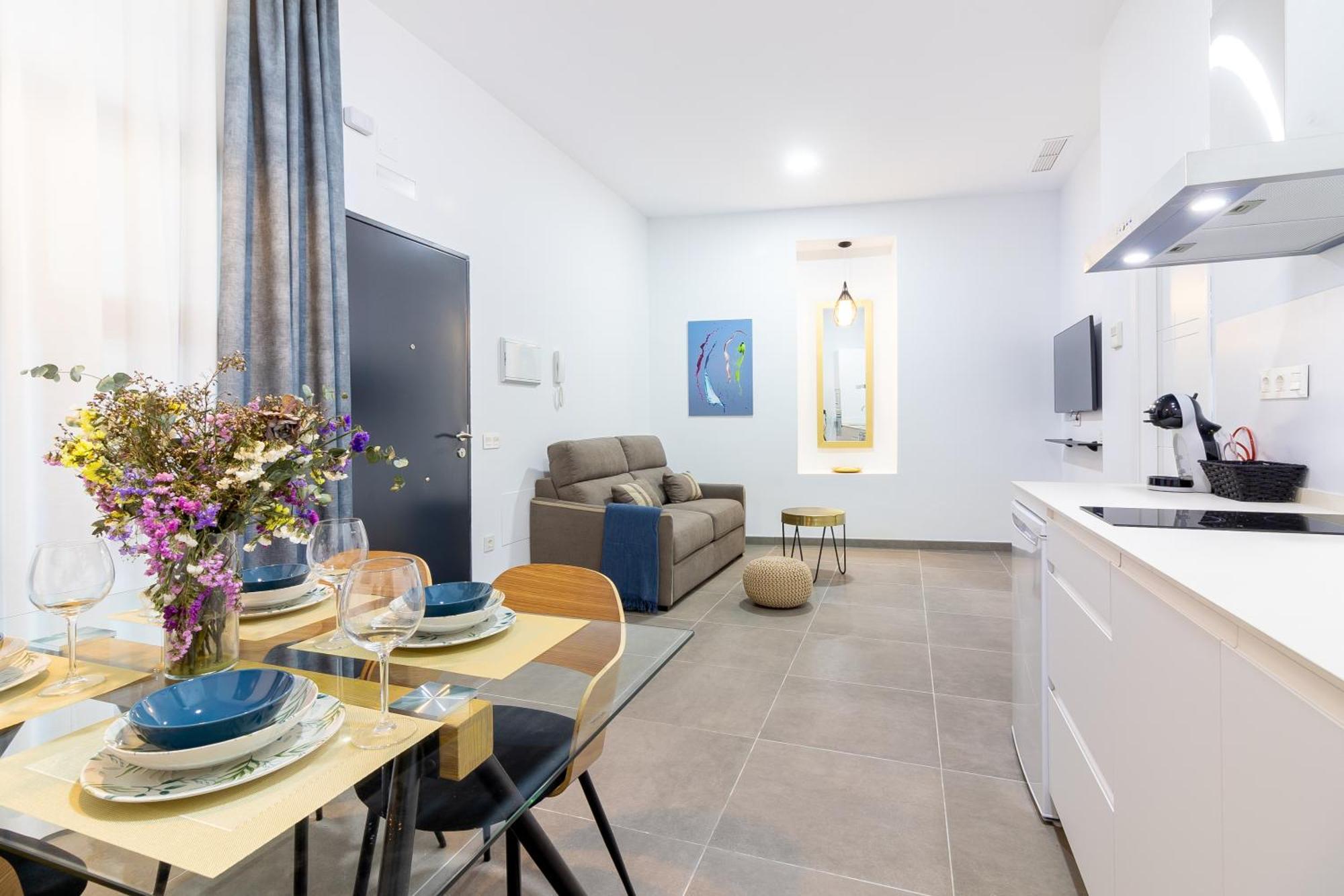 Malaga Center Flat Mariblanca 12 Sun & Terrace Boutiqueアパートメント 部屋 写真